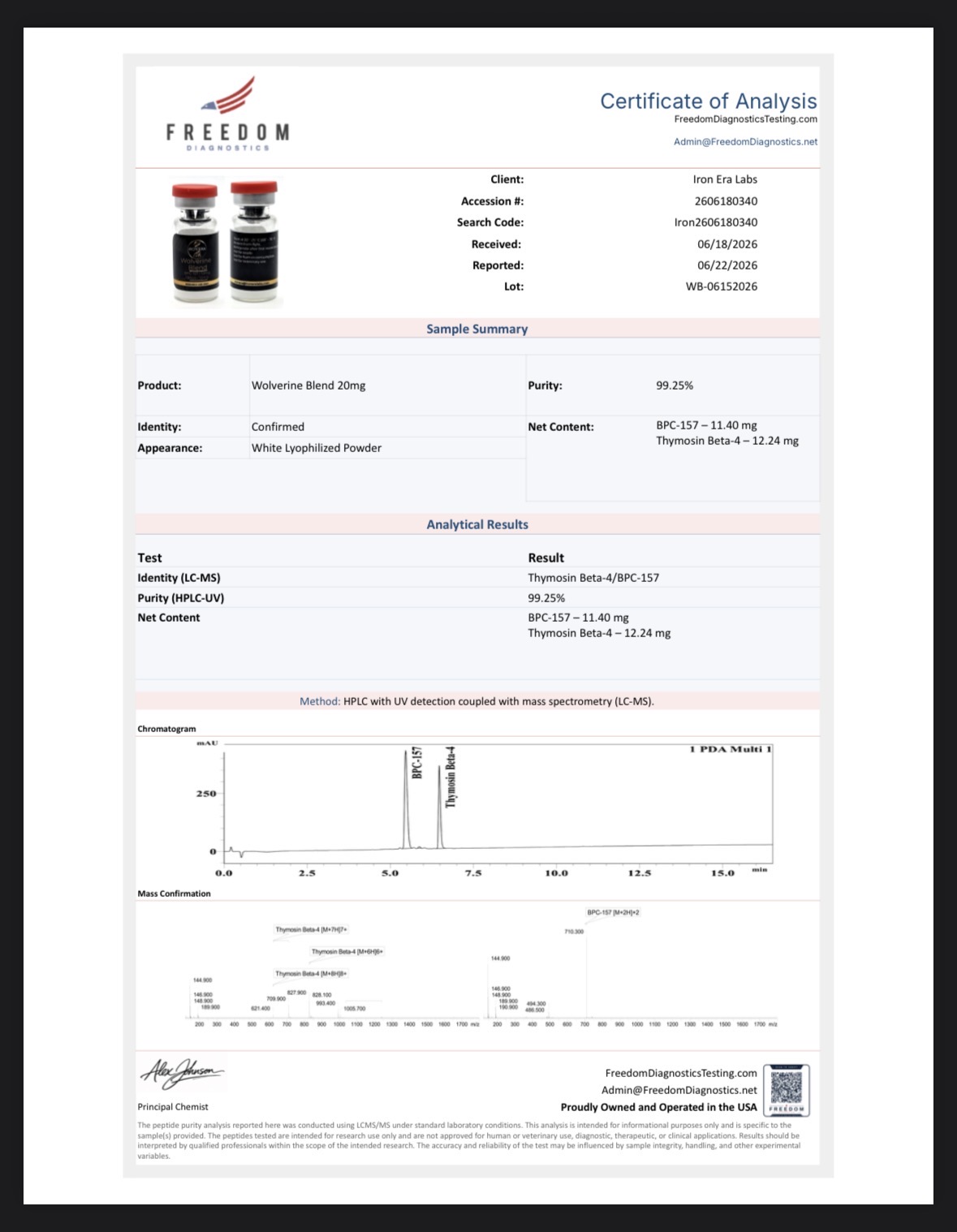 Wolverine Blend - BPC-157 (10mg) / TB500 (10mg) - Image 2